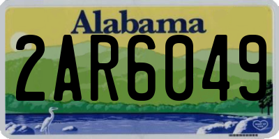 AL license plate 2AR6049