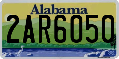 AL license plate 2AR6050