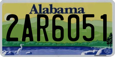 AL license plate 2AR6051