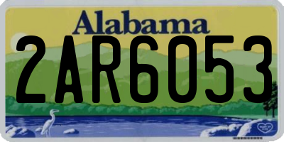 AL license plate 2AR6053