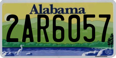 AL license plate 2AR6057