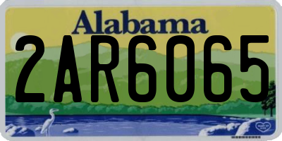 AL license plate 2AR6065