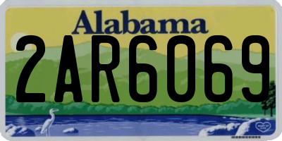 AL license plate 2AR6069