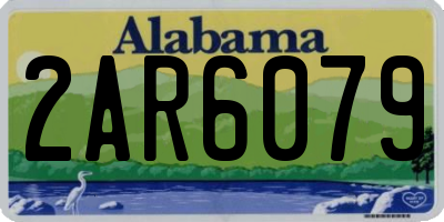 AL license plate 2AR6079