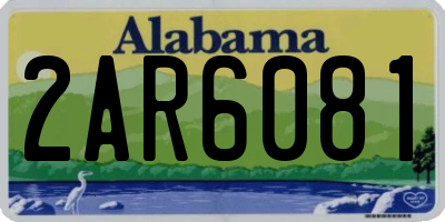 AL license plate 2AR6081