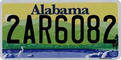 AL license plate 2AR6082