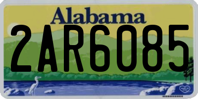 AL license plate 2AR6085