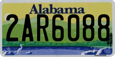 AL license plate 2AR6088