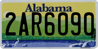 AL license plate 2AR6090