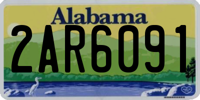 AL license plate 2AR6091