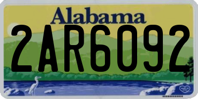 AL license plate 2AR6092