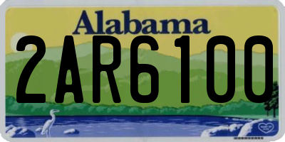 AL license plate 2AR6100