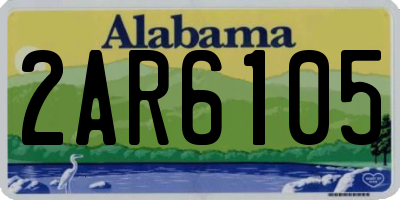 AL license plate 2AR6105