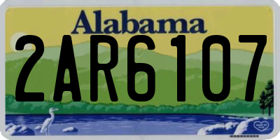 AL license plate 2AR6107