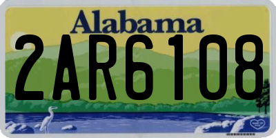 AL license plate 2AR6108