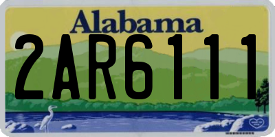 AL license plate 2AR6111