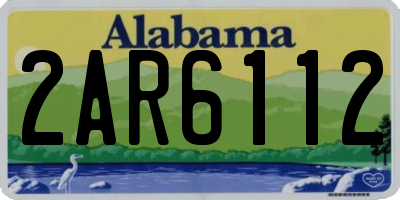 AL license plate 2AR6112