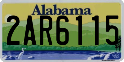 AL license plate 2AR6115