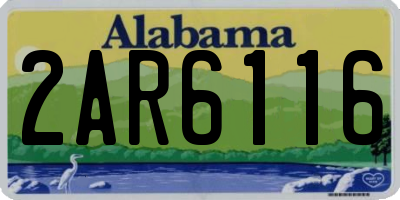 AL license plate 2AR6116
