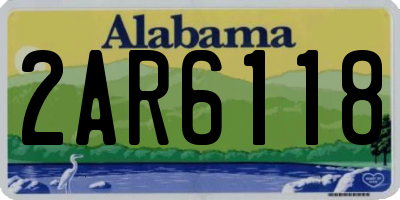 AL license plate 2AR6118