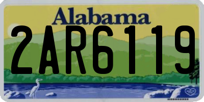 AL license plate 2AR6119