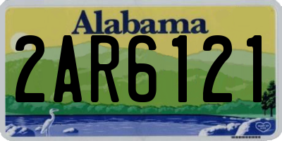 AL license plate 2AR6121