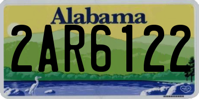 AL license plate 2AR6122