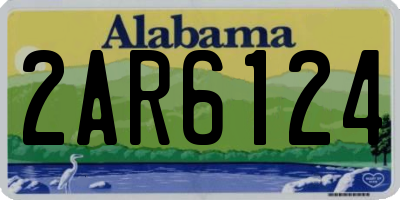 AL license plate 2AR6124