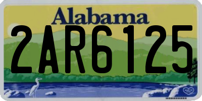 AL license plate 2AR6125