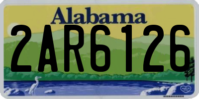 AL license plate 2AR6126