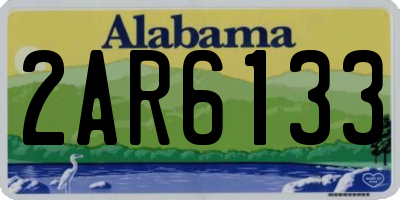 AL license plate 2AR6133