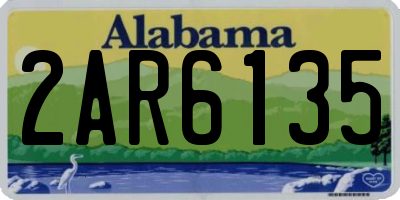 AL license plate 2AR6135