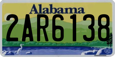 AL license plate 2AR6138