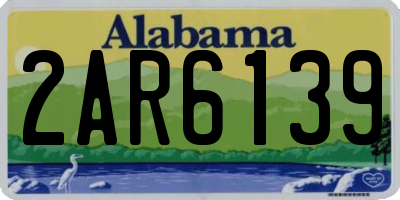 AL license plate 2AR6139