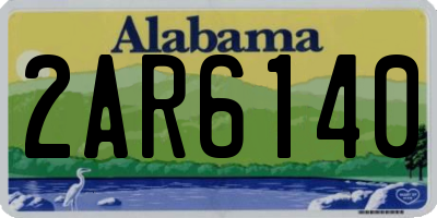AL license plate 2AR6140