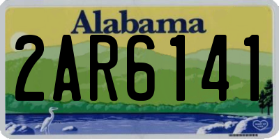 AL license plate 2AR6141