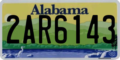 AL license plate 2AR6143