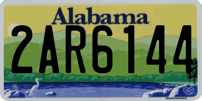 AL license plate 2AR6144