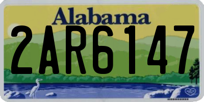 AL license plate 2AR6147