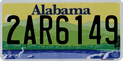 AL license plate 2AR6149