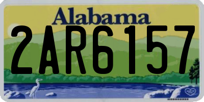 AL license plate 2AR6157