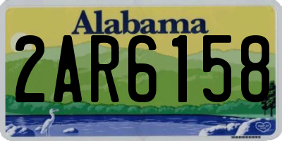 AL license plate 2AR6158