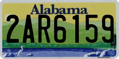 AL license plate 2AR6159