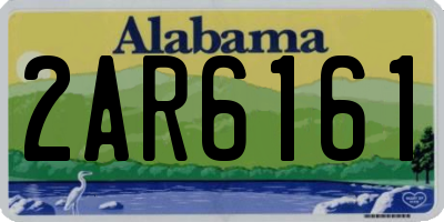 AL license plate 2AR6161