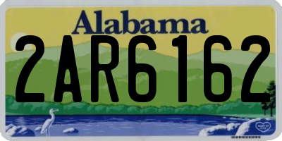AL license plate 2AR6162
