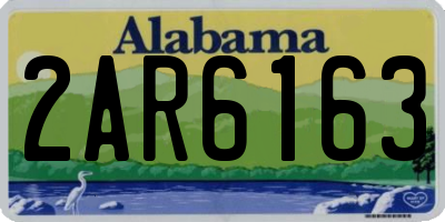 AL license plate 2AR6163