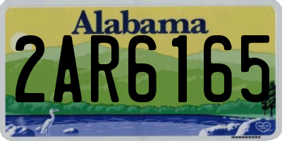 AL license plate 2AR6165