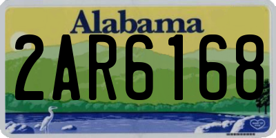 AL license plate 2AR6168