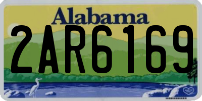 AL license plate 2AR6169