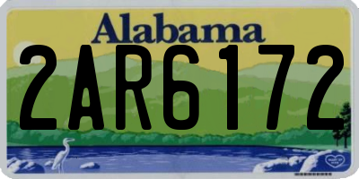 AL license plate 2AR6172